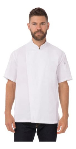 Chef Works Chaqueta De Chef Springfield Para Hombre, Blanco,