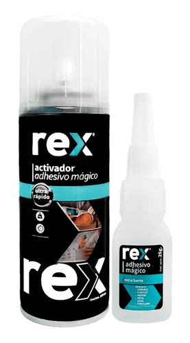 Adhesivo Mágico 100 Gr Con Spray Activador 400 Ml Rex