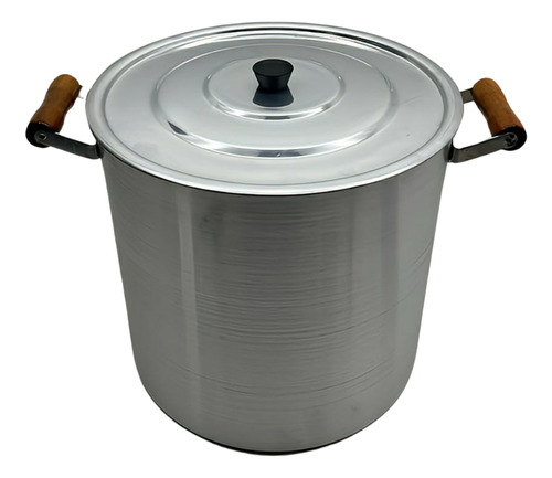 Panela Grande Caldeirão N30 Linha Hotel 20lts Cor Alumínio