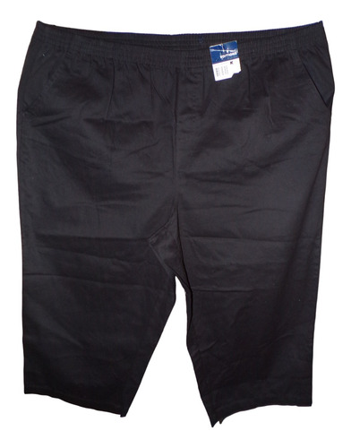 Capri Bermuda Negro Casual Talla 2x (38/40) Basic Edition