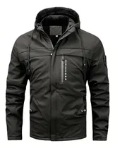 Comprar Chamarra Impermeable Abrigos Para Hombre Chaqueta Negra
