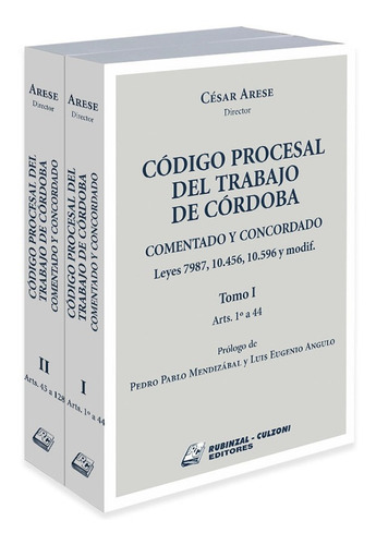 Colección Código Procesal Del Trabajo De Córdoba (c) - Arese