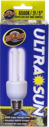 Zoo Med Ul-cf1 Mini Luz Del Día Sun Ultra Fluorescente Compa