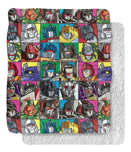 Transformers Transformers Squares Silky Touch Sherpa Ba...
