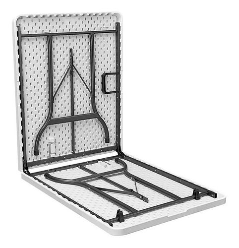 Mesa Tablón Plegable Portafolio De Plástico 180cm. Pegaso. Color Blanco