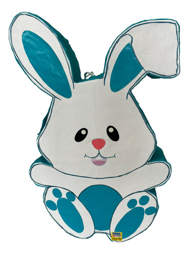 Piñata Conejito Pascua Azul Easter Bunny Fiesta Artesanal