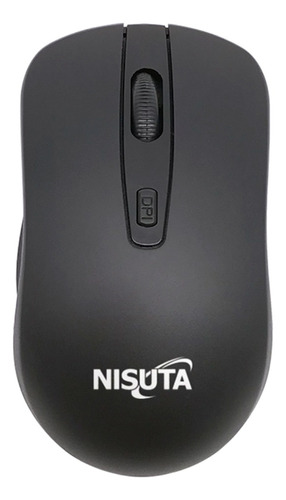 Mouse mini inalámbrico Nisuta  NSMOW39 negro