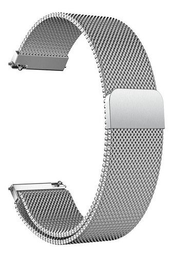 Pulseira Metal Para Amazfit Gtr 47mm Pinos Troca Fácil Cor Prata Largura Da Pulseira 22 Mm