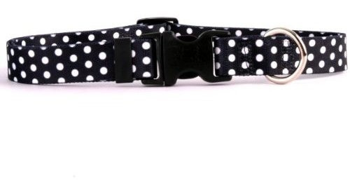 Amarillo Collar De Perro Design Standard Easy-snap, Negro Lu