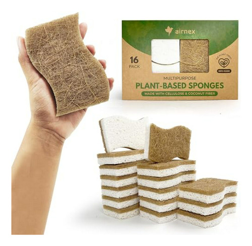 Pack De 16 Esponjas Naturales Para Cocina