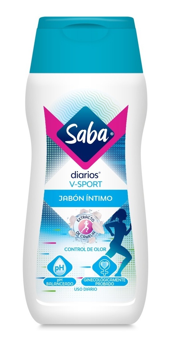 Jabón Íntimo Saba Diarios V-sport Control De Olor 130 ml