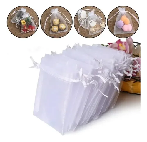 comprar 20 Bolsas Bolsitas De Organza 10x15 Souvenirs Joyas Regalos