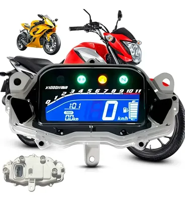 Painel Digital Erufale Para Honda Titan 160 Com Velocímetro 160 km/h E Luz Azul