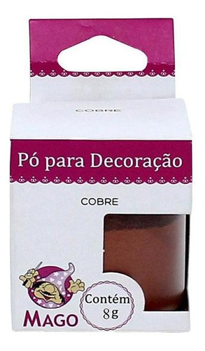 Pó Para Decoração Mago Cobre 8g