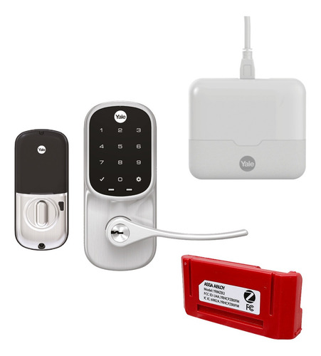 Imagen 2 de 2 de Kit Yale Hub + Cerrojo Digital Yale Yrl226