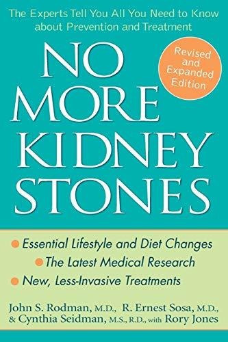 Book : No More Kidney Stones The Experts Tell You All You..