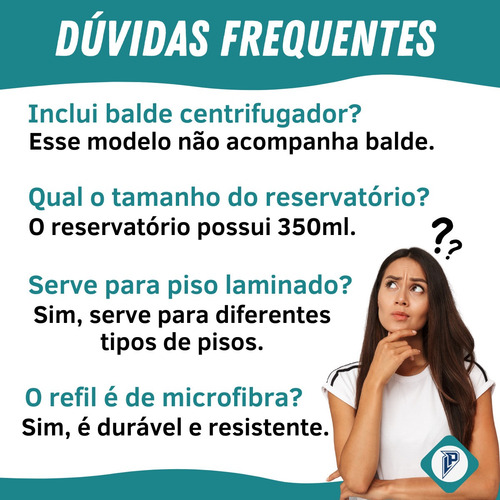 Mop Spray Rodo Reservatório Esfregão Vassoura De Microfibra