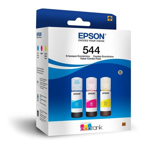 Pack 3 Tintas Epson T544 C/m/y L3110 L3150 L3210 L3250 C/iva