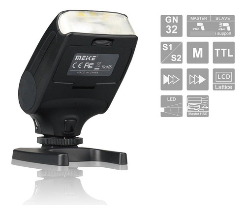 Flash Maestro Ttl Meike Mk-320f Para Cámaras Fujifilm Color