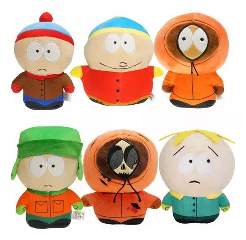 Peluche Para Niños De South Park, 6 Piezas