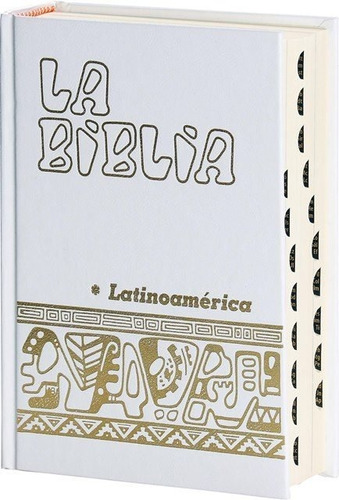 Biblia Latinoamericana Bolsillo Pasta Dura Blanca Con Uñero