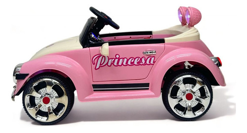 Carro Montable Eléctrico Para Niños/niñas,luces, Mp3 Rosa (Usado)