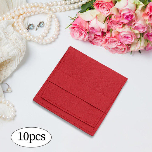 10x Bolsas De Joyería Bolsas De Embalaje De Gamuza Bolsas