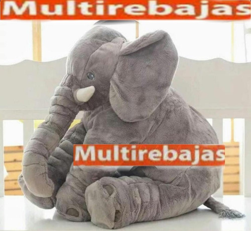 Almohada De Peluche Para Bebé Elefante 100cm Grande
