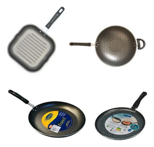 Set Juego De Cocina Bifera Sarten Panquequera Sarten Doble