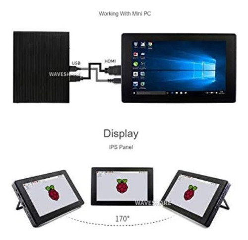 Waveshare 7 Pulgadas Hdmi Lcd (h) (con Estuche) 1024x600 Par