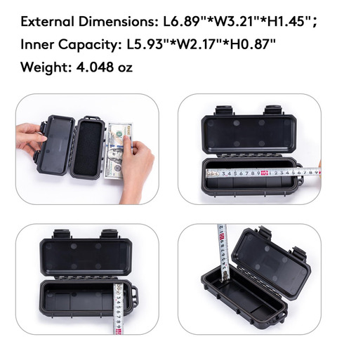 Caja Organizadora De Almacenamiento Edc Rovyvon Rx10, Negra