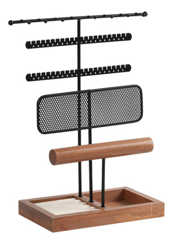 Jewelry Display Holder Rectangular Tabletop Multi Tiers For