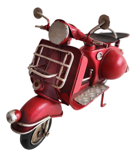 Moto Antigua Chapa Tipo Vespa Decorativo