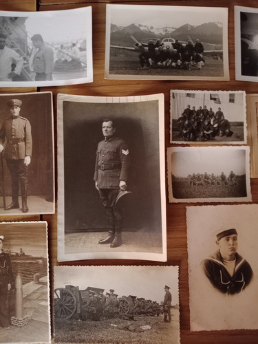 Lote Fotos Antiguas Del Ejército Argentino Y Armada (Usado)