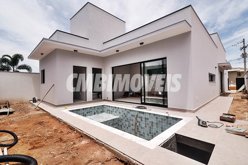 Casa Em Condomínio 3 Suítes Para Venda No Bairro Swiss Park Em Campinas-cf01273 - Cf01273 - 69022294