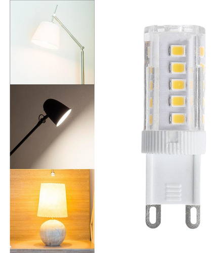 5 Lâmpada Led G9, Lâmpada Led Com Base De Dois Luz Branca