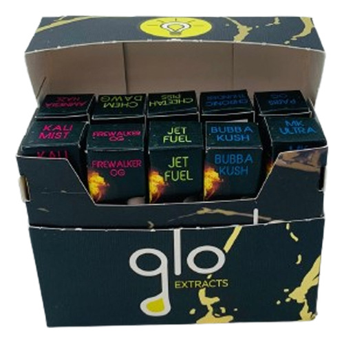Caja 50 Cartridge 0,8 Ml Para Rosin Aceite Clear Glo