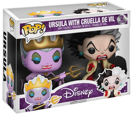 Figura de acción  Ursula & Cruella de Vil Hot Topic Exclusive - 2-Pack 3 de Funko Pop!