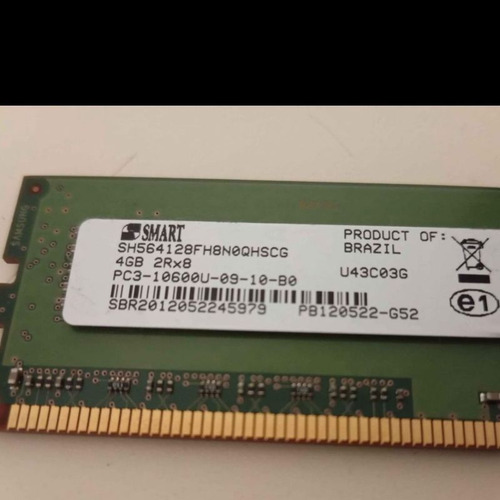 Memória Ram Desktop Smart 4gb Ddr3 1333mhz (Usado)