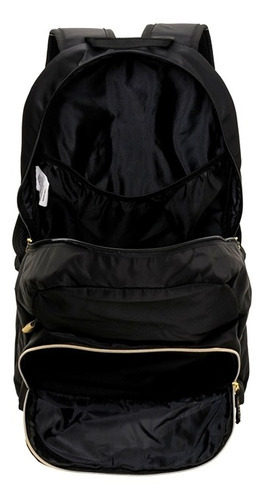 Mochila De Costas Kefera 5 Minutos - Pacific Cor Preto Desenho do tecido Liso