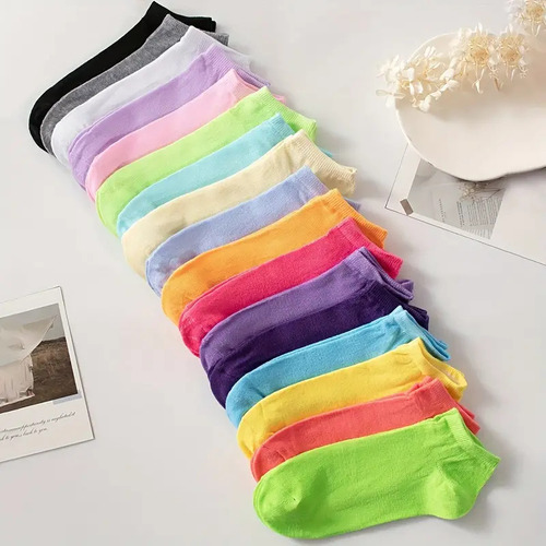 Cómodos Calcetines Tobilleros Para Mujer De 10 Pares
