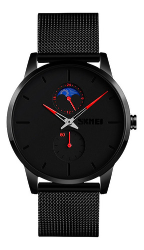 Reloj Hombre Skmei 9208 Malla Acero Minimalista Elegante Color de la malla Azul