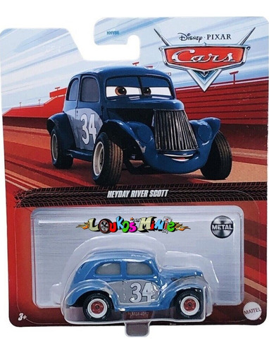 Disney Cars 3 Heyday River Scott Mattel Original Lacrado