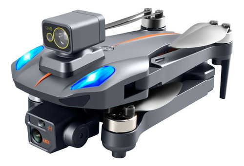 Drone Semiprofesional Gps Evita Obstáculos Motor Brushless Color Negro