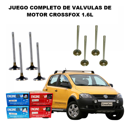 Juego Completo De Valvulas De Motor Volwswagen Crossfox 1.6l