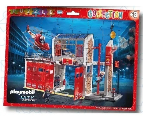 2 Rompecabezas Playmobil + 4 Laminas P/pintar + 1 Memotest