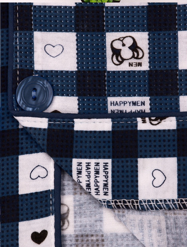 Pijama 2pz Casual Hombre Algodón Short Camisa Botones Comoda