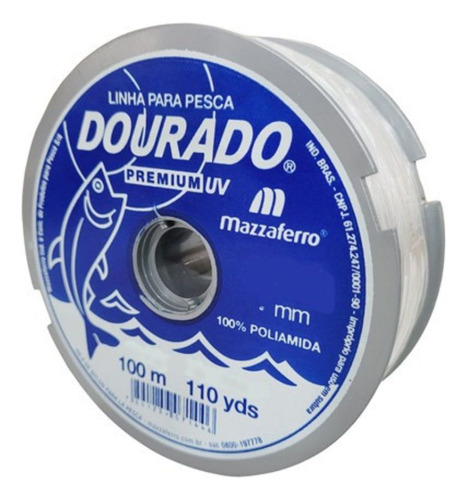 Linha De Pesca Dourado Premium 0,35mm-100m Mazaferro