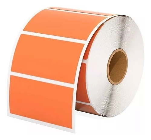 5 Rollos De Etiquetas Adhesivas Térmicas De Colores De 50 X