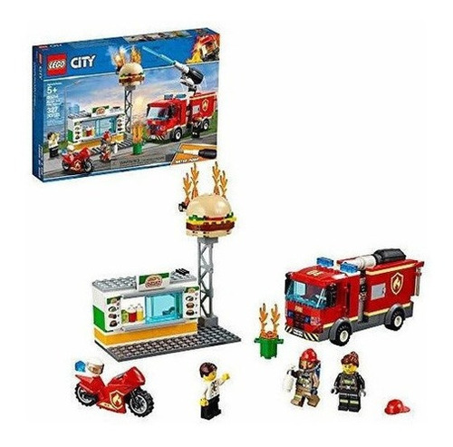 Lego City Burger Bar Fire Rescue 60214 Kit De Construccion (